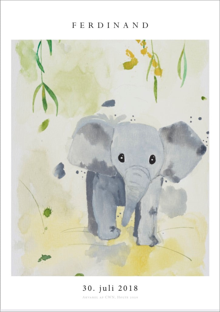 Baby Elefant, Navneplakat