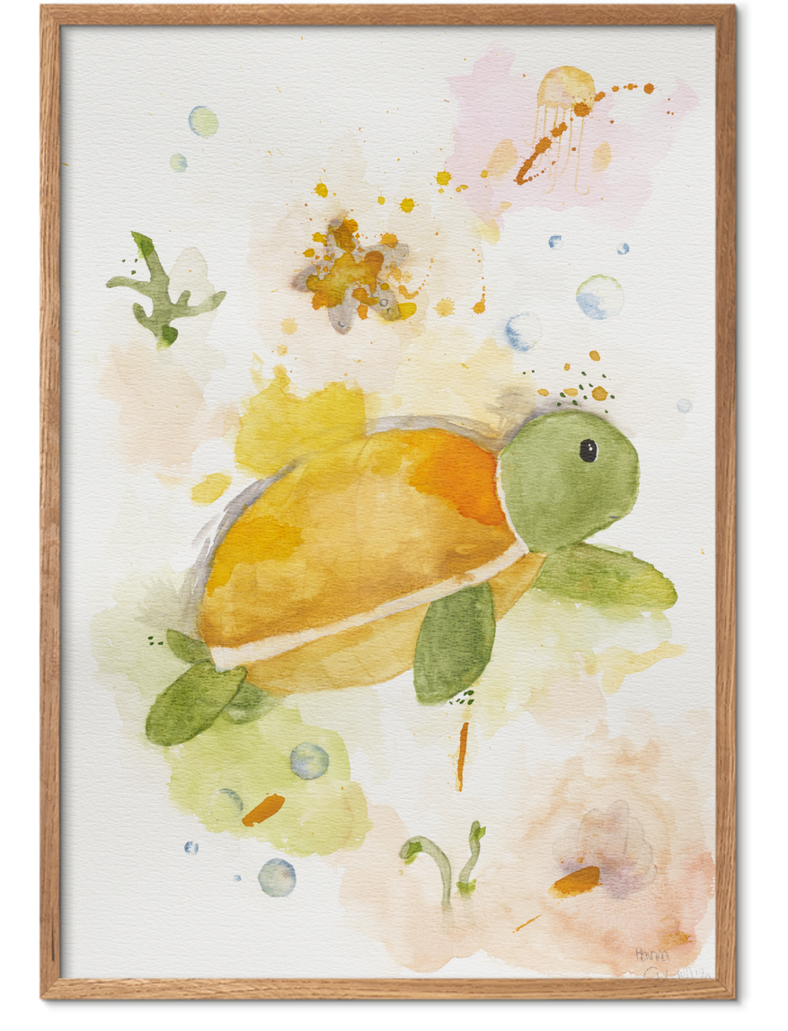 Børne Skildpadde plakat