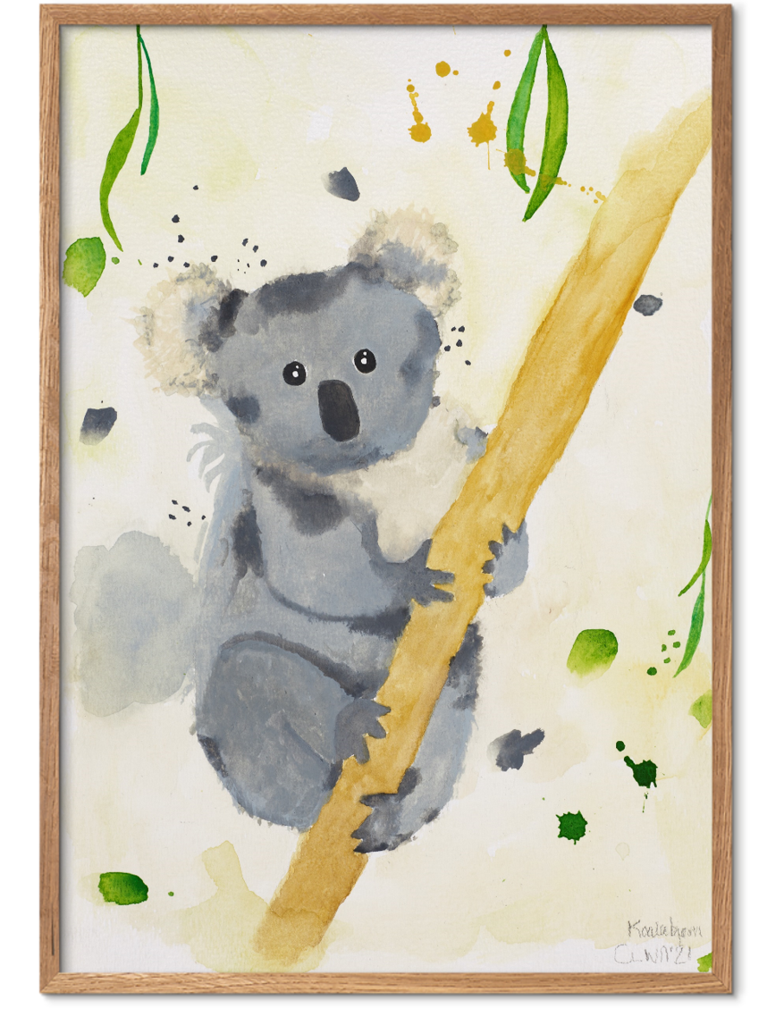 Børne Koala plakat